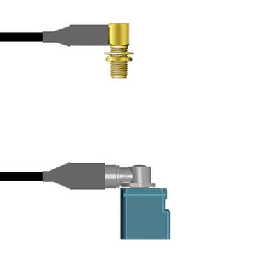 Q-2R05D0008002M by Amphenol Custom Cable - SMA-RJB/FKRAZ-RJ RG58 2M