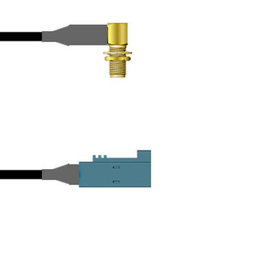 Q-2R05F0008036I by Amphenol Custom Cable - SMA-RJB/FKRAZ-SJ RG58 36I