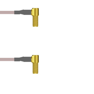 Q-2S02S000H018I by Amphenol Custom Cable - SMA-RJB/SMA-RJB G142 18I