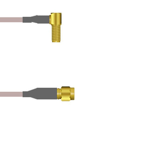 Q-2S03F000H001M by Amphenol Custom Cable - SMA-RJB/SMA-SP G142 1M