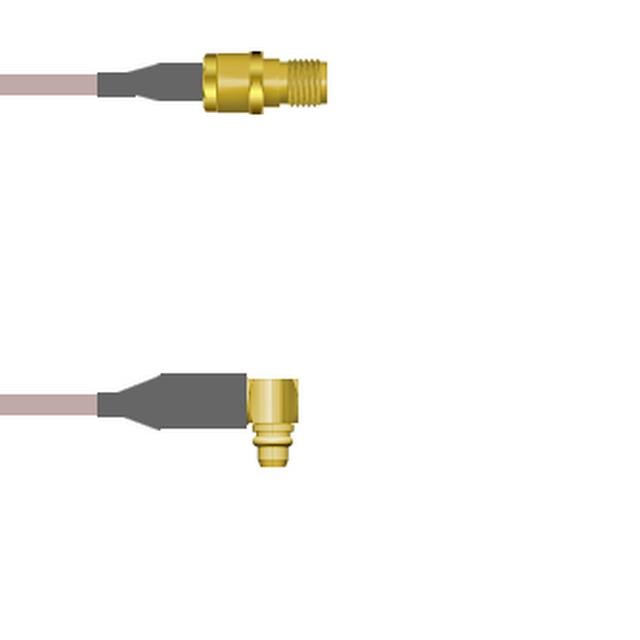 Q-2T01M0001018I by Amphenol Custom Cable - SMA-SJ/MMCX-RP G178 18I