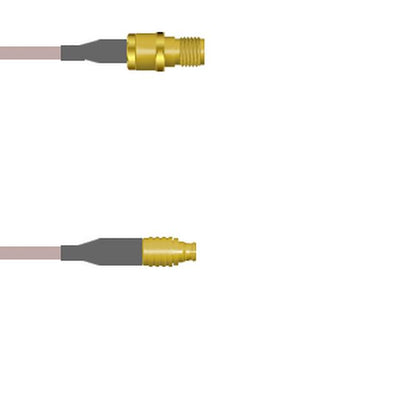 Q-2T0430001001M by Amphenol Custom Cable - SMA-SJ/SMP-SP G178 1M