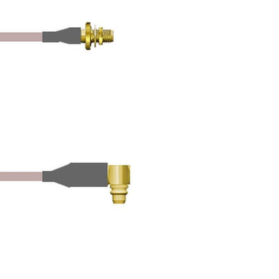 Q-2U01M0001084I by Amphenol Custom Cable - SMA-SJB/MMCX-RP G178 84I