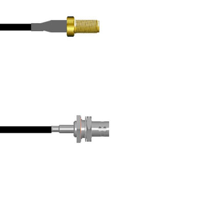 Q-2V0040003024I by Amphenol Custom Cable - SMA-SJ/BNC-SJB G174 24I