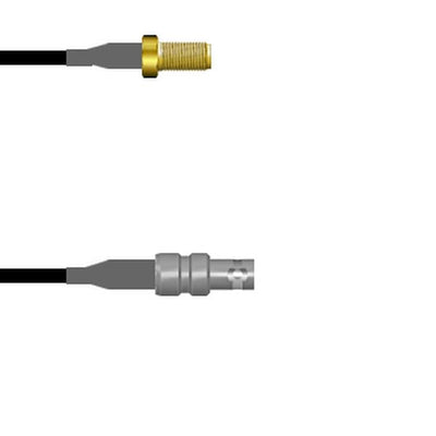 Q-2V00Q00030.5M by Amphenol Custom Cable - SMA-SJ/HDBNC-SJ G174 0.5M