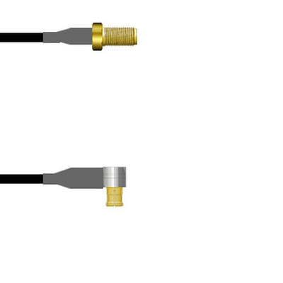 Q-2V01A0003003I by Amphenol Custom Cable - SMA-SJ/MCX-RP G174 3I
