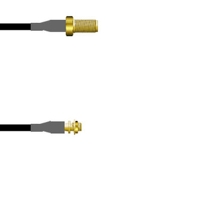 Q-2V01I0003072I by Amphenol Custom Cable - SMA-SJ/MMCX-SJB G174 72I