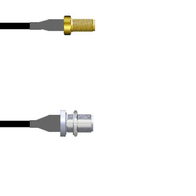Q-2V01U0003001M by Amphenol Custom Cable - SMA-SJ/N-SJB G174 1M