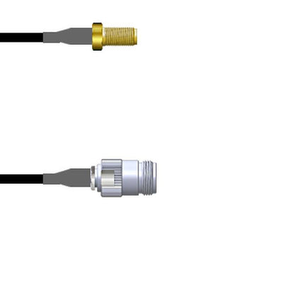 Q-2V02000032.5M by Amphenol Custom Cable - SMA-SJ/N-SJ G174 2.5M