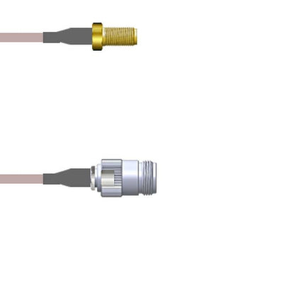 Q-2V0200005003M by Amphenol Custom Cable - SMA-SJ/N-SJ G316 3M