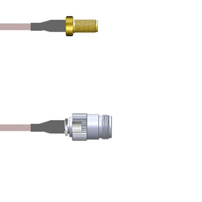 Q-2V0200005006I by Amphenol Custom Cable - SMA-SJ/N-SJ G316 6I