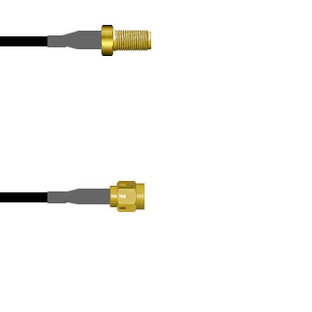 Q-2V03B00031.5M by Amphenol Custom Cable - SMA-SJ/SMA-SP G174 1.5M