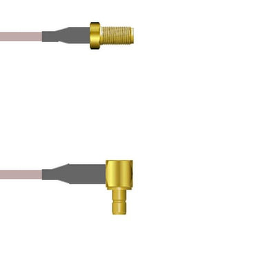 Q-2V03I00052.5M by Amphenol Custom Cable - SMA-SJ/SMB-RJ G316 2.5M