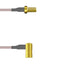 Q-2V03S0005002M by Amphenol Custom Cable - SMA-SJ/SMB-RP G316 2M