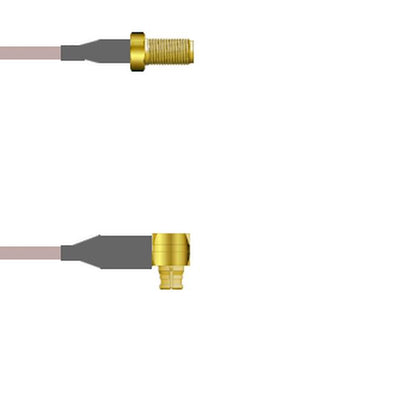 Q-2V0420005060I by Amphenol Custom Cable - SMA-SJ/SMP-RP G316 60I