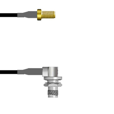 Q-2V0480003024I by Amphenol Custom Cable - CABLE ASSY SMA-TNC JACK-JACK 24