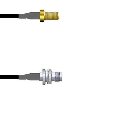 Q-2V04E00032.5M by Amphenol Custom Cable - SMA-SJ/TNC-SJB G174 2.5M