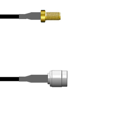 Q-2V0520003.75M by Amphenol Custom Cable - SMA-SJ/TNC-SP G174 0.75M