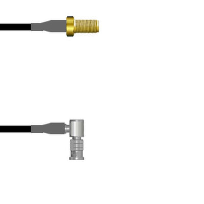 Q-2V05G0003072I by Amphenol Custom Cable - SMA-SJ/HDBNC-RP G174 72I