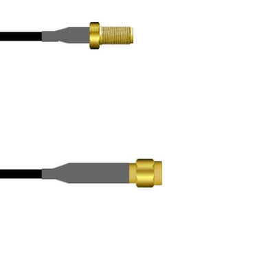 Q-2V0680003.25M by Amphenol Custom Cable - SMA-SJ/SMA-SP G174 0.25M