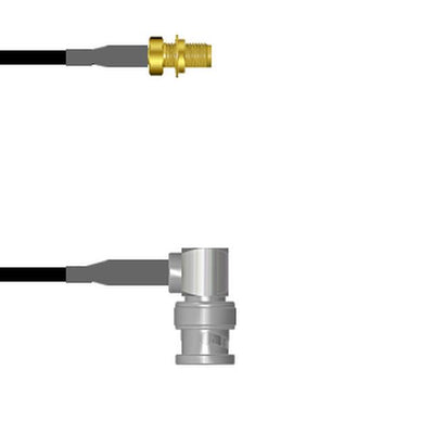 Q-2W00D0003.25M by Amphenol Custom Cable - SMA-SJB/BNC-RP G174 0.25M