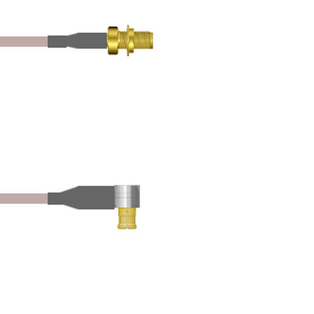 Q-2W01A0005001M by Amphenol Custom Cable - SMA-SJB/MCX-RP G316 1M