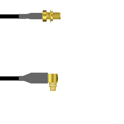 Q-2W01N0003108I by Amphenol Custom Cable - SMA-SJB/MMCX-RP G174 108I