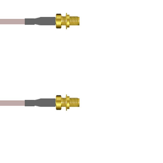 Q-2W02W0005002M by Amphenol Custom Cable - SMA-SJB/SMA-SJB G316 2M