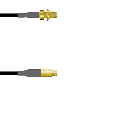 Q-2W0440003002M by Amphenol Custom Cable - SMA-SJB/SMP-SP G174 2M