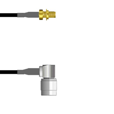 Q-2W04T0003048I by Amphenol Custom Cable - SMA-SJB/TNC-RP G174 48I