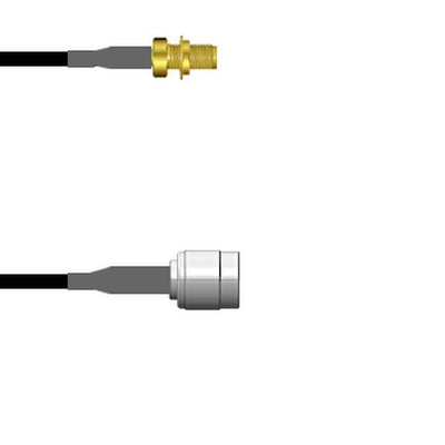Q-2W0520003003I by Amphenol Custom Cable - SMA-SJB/TNC-SP G174 3I