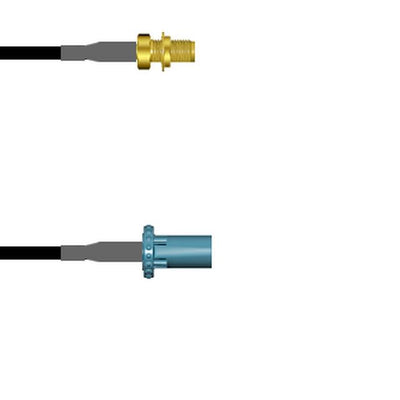 Q-2W05A0003108I by Amphenol Custom Cable - SMA-SJB/FKRAZ-SP G174 108I