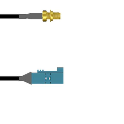 Q-2W05E0003036I by Amphenol Custom Cable - SMA-SJB/FKRAZ-SJ G174 36I