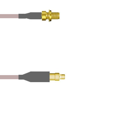 Q-2X01R000R084I by Amphenol Custom Cable - SMA-SJB/MMCX-SP G316D 84I