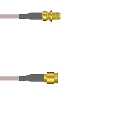Q-2X03C000R.75M by Amphenol Custom Cable - SMA-SJB/SMA-SP G316D 0.75M