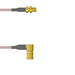 Q-2X03T000R002M by Amphenol Custom Cable - SMA-SJB/SMB-RP G316D 2M