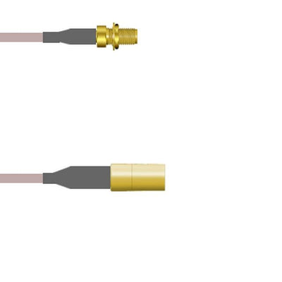 Q-2X03Z000R001M by Amphenol Custom Cable - SMA-SJB/SMB-SP G316D 1M