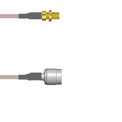 Q-2X053000R084I by Amphenol Custom Cable - SMA-SJB/TNC-SP G316D 84I
