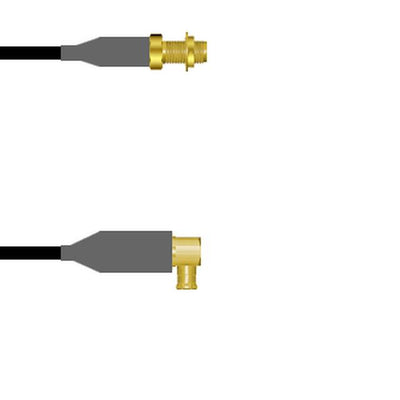 Q-2Y0180008048I by Amphenol Custom Cable - SMA-SJB/MCX-RP RG58 48I