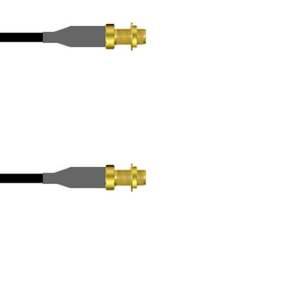 Q-2Y02Y0008003M by Amphenol Custom Cable - SMA-SJB/SMA-SJB RG58 3M