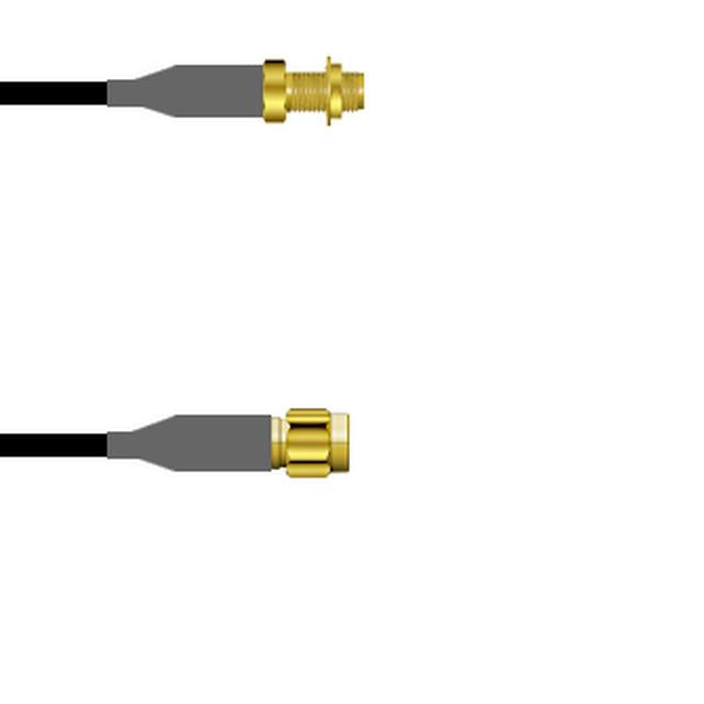 Q-2Y03D00081.5M by Amphenol Custom Cable - SMA-SJB/SMA-SP RG58 1.5M