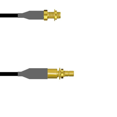 Q-2Y03Q0008060I by Amphenol Custom Cable - SMA-SJB/SMB-SJB RG58 60I
