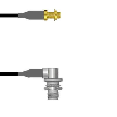 Q-2Y0490008048I by Amphenol Custom Cable - SMA-SJB/TNC-RJ RG58 48I
