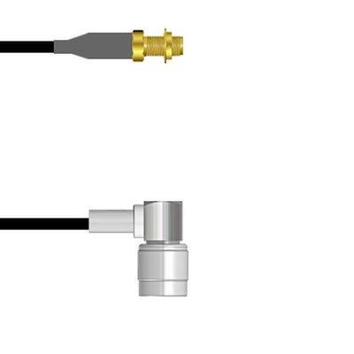 Q-2Y04W0008006I by Amphenol Custom Cable - SMA-SJB/TNC-RP RG58 6I