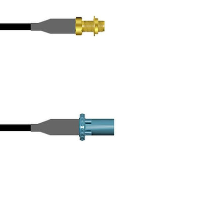 Q-2Y05B0008072I by Amphenol Custom Cable - SMA-SJB/FKRAZ-SP RG58 72I