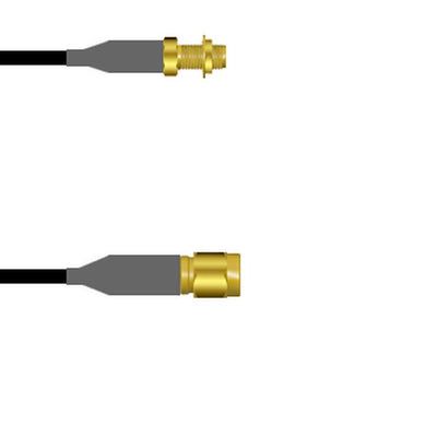 Q-2Y06900082.5M by Amphenol Custom Cable - SMA-SJB/SMA-SP RG58 2.5M