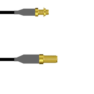 Q-2Y0720008003M by Amphenol Custom Cable - SMA-SJB/SMA-SJ RG58 3M