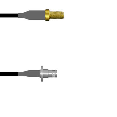 Q-2Z0080008108I by Amphenol Custom Cable - SMA-SJ/BNC-SJB RG58 108I