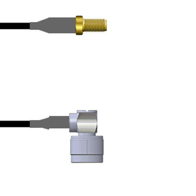 Q-2Z02F0008048I by Amphenol Custom Cable - SMA-SJ/N-RP RG58 48I