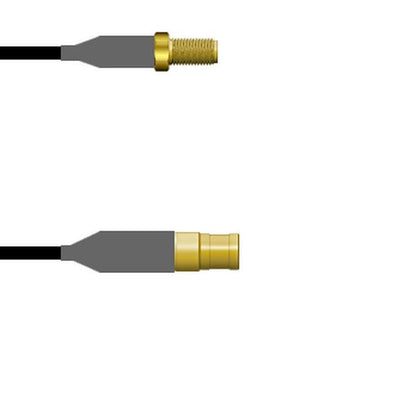 Q-2Z03X0008108I by Amphenol Custom Cable - SMA-SJ/SMB-SP RG58 108I